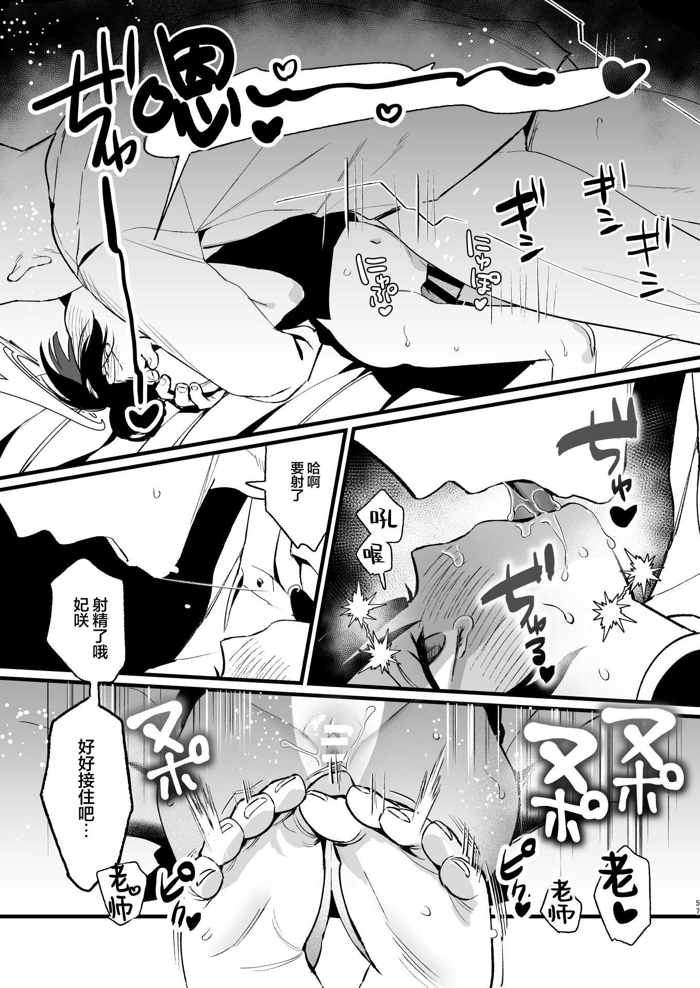 欲求不満の門主様はハメまくりの夢を見る (ブルーアーカイブ)｜欲求不满的门主大人沉溺流连夜夜笙歌的纵欲美梦 第1话 第56页