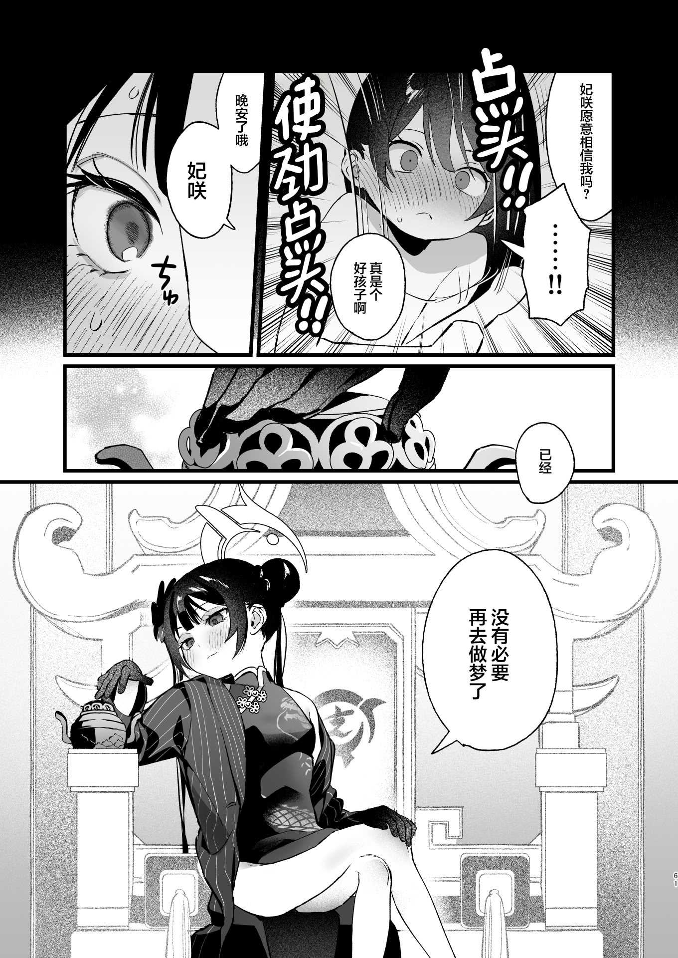 欲求不満の門主様はハメまくりの夢を見る (ブルーアーカイブ)｜欲求不满的门主大人沉溺流连夜夜笙歌的纵欲美梦 第1话 第60页