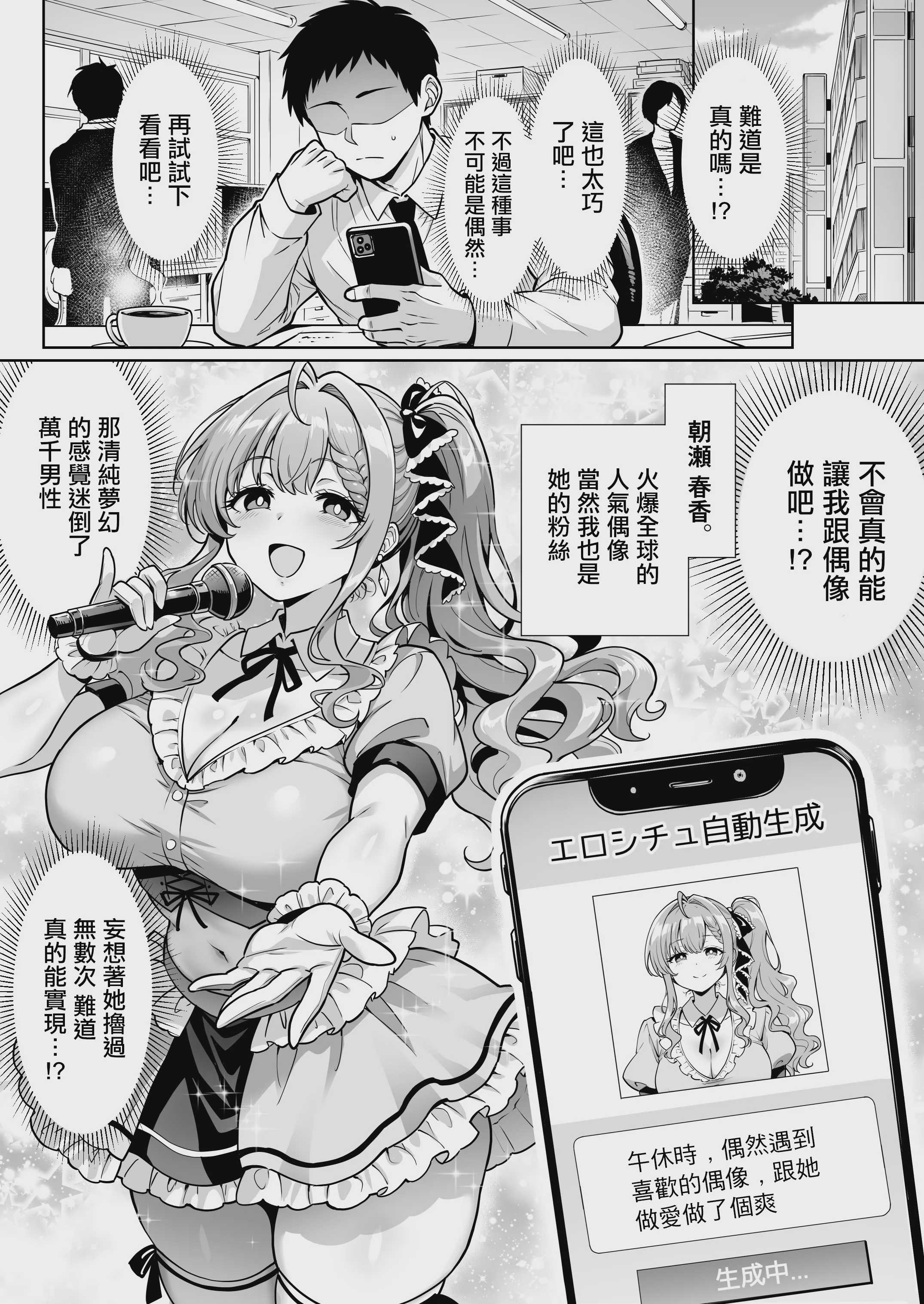 (満月わさび)] エロシチュ自動生成アプリで充実のエロサポライフ｜用色情場景每天自動生成APP都有各種桃花運 第1话 第11页